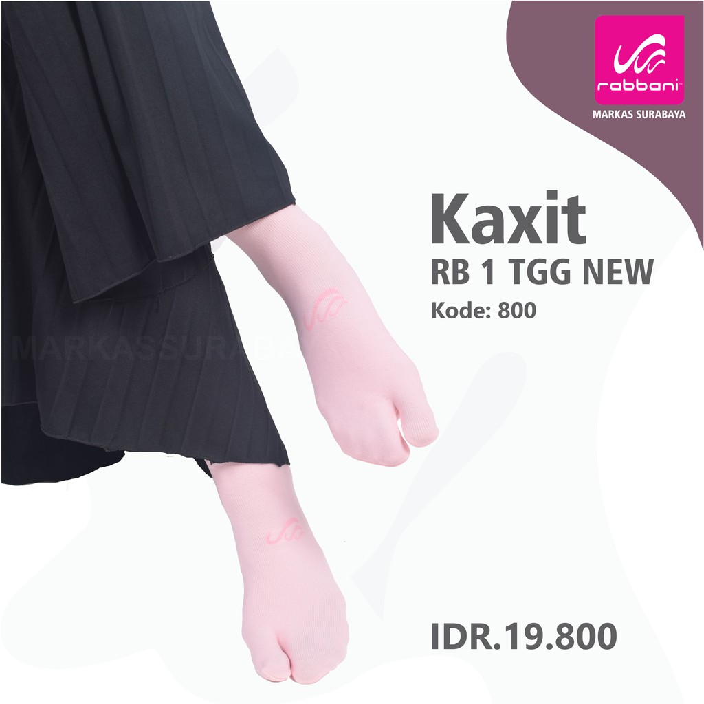 Kaos kaki tanggung jempol Rabbani-800 = Pink Baby
