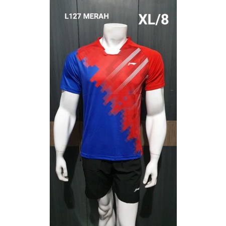 Jersey Badminton Lining L127 Baju Kaos GO Import Premium