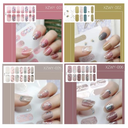 STICKER NAIL ART 3D STIKER KUKU FULL COVER PENGGANTI KUTEK / NAIL ART