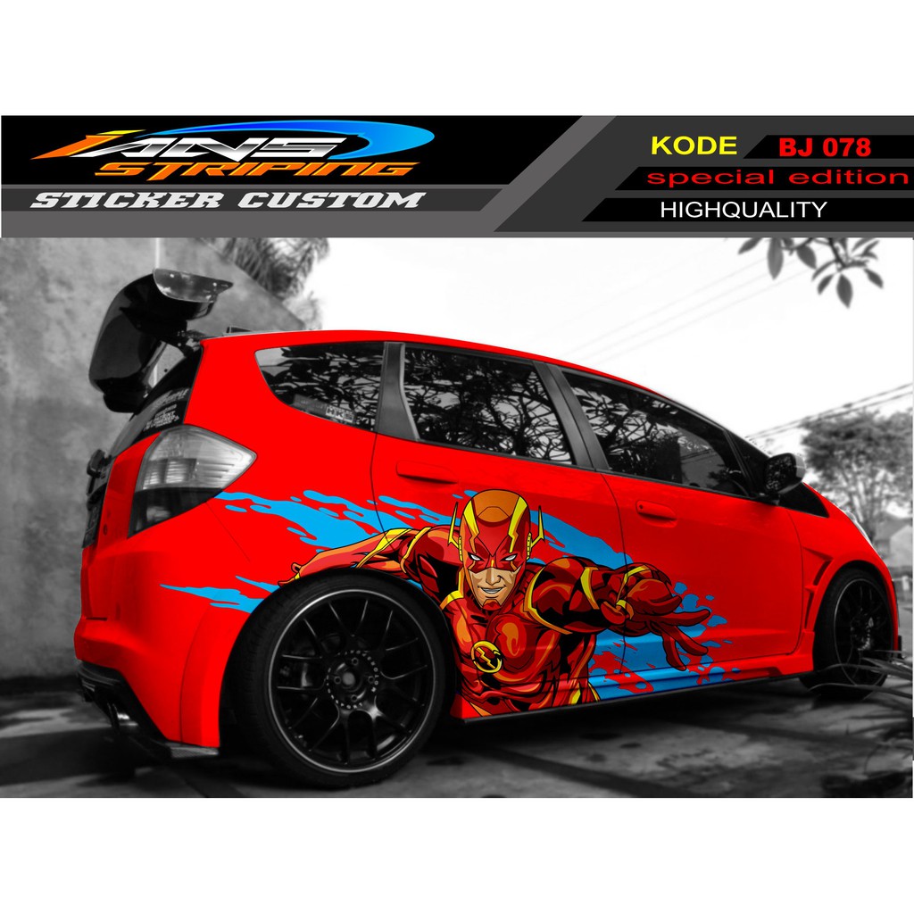 STIKER MOBIL HONDA JAZZ IRONMAN