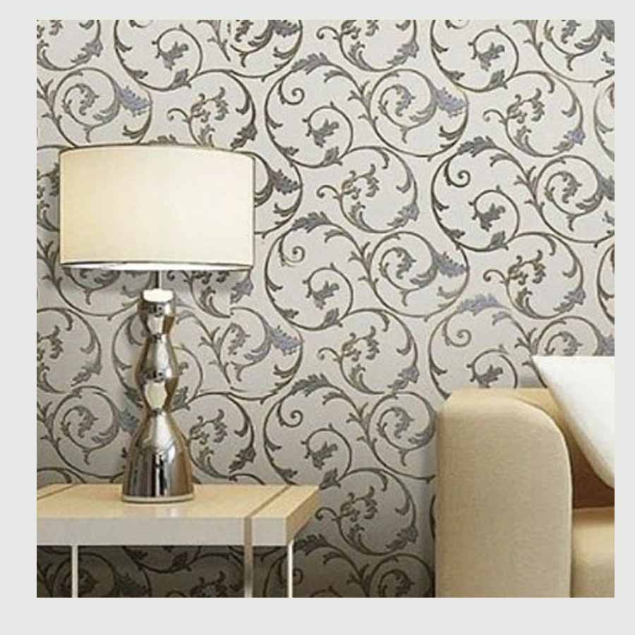 (PROMO) Gudang 10 Meter Wallpaper Dinding Kamar Tidur Kembang / Anti Air 45 CM x 10 Meter Bahan PVC Premium Anti Noda dan Anti Air Berkualitas Terbaik (SUDAH ADA LEM)