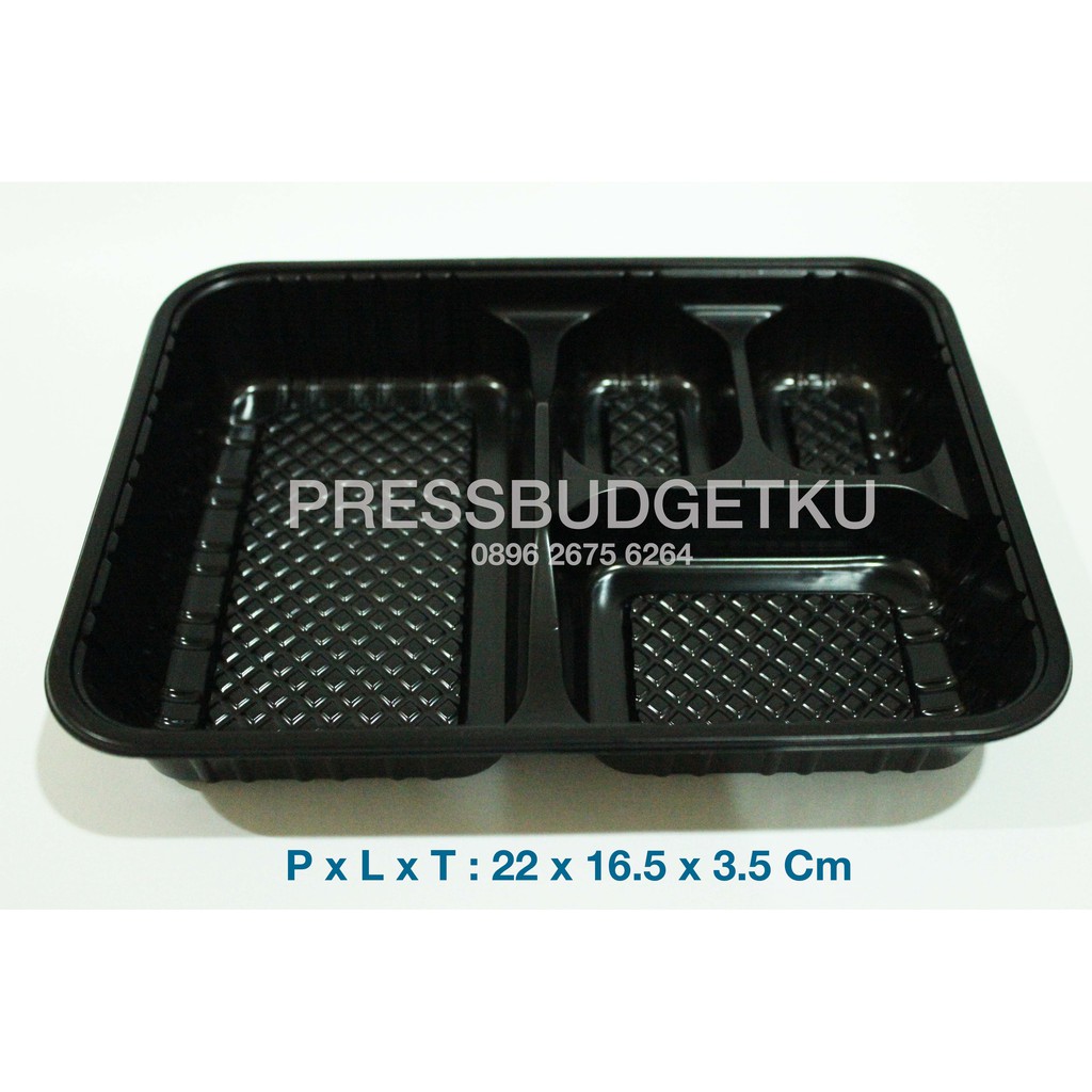 box bento sekat 4 / box bento / box bento bahan tebal