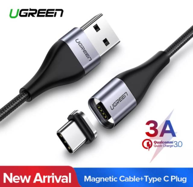 Ugreen Magnetic Micro USB - Type C Cable Kabel 1 Meter