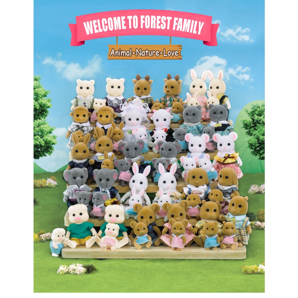 koala diary doll boneka koala rabbit doll sylvanian look alike