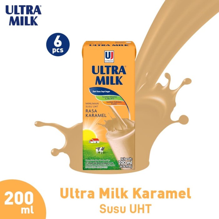 

Ee5041F10 Ultra Milk Susu Uht Karamel 6X200Ml 6Gggdddv