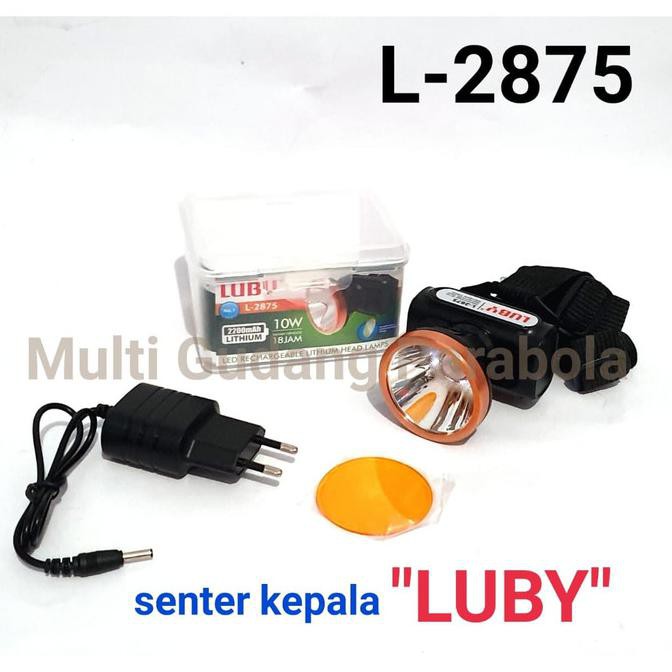 SENTER KEPALA LUBY L 2875 10 WATT BONUS LENSA KUNING