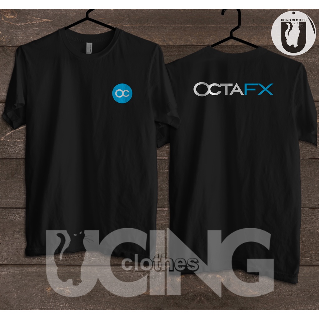 Kaos Baju OctaFX Logo Db Kaos Perusahaan