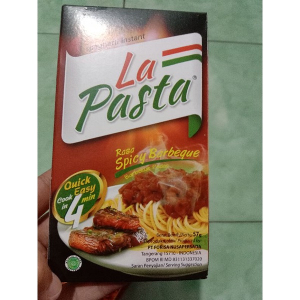 La pasta rasa spicy barbeque / Spageti instant
