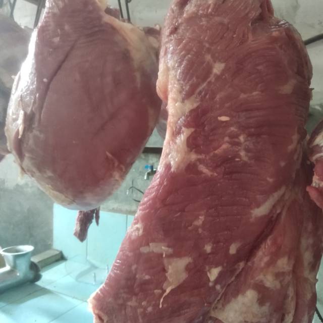 

Daging sapi segar per 500 gram