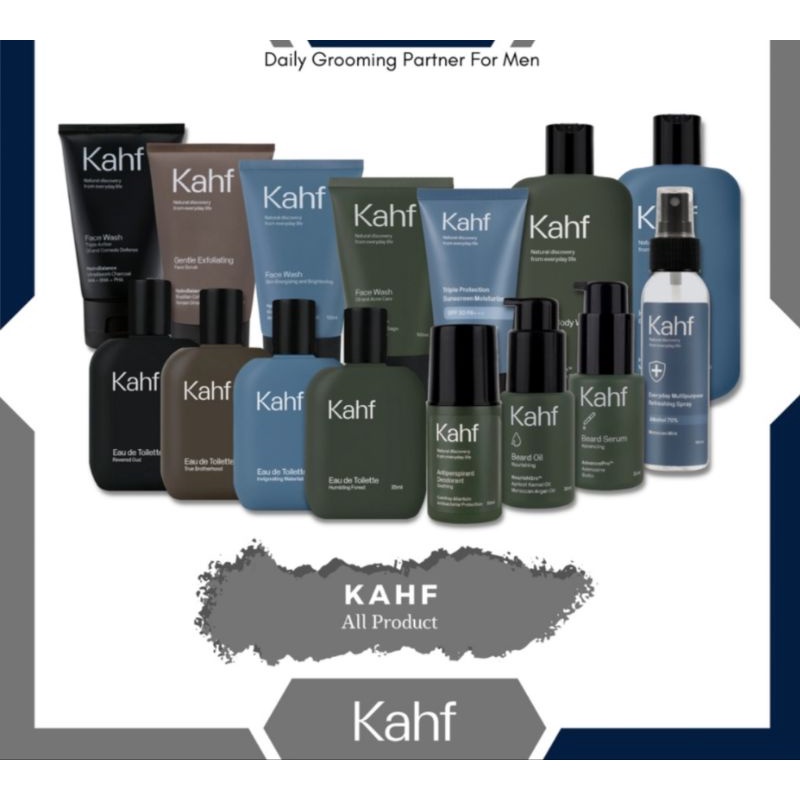 KHAF facial wash 100 ml /sabun muka pria/dodoran / hair &amp; body wash/ parfume