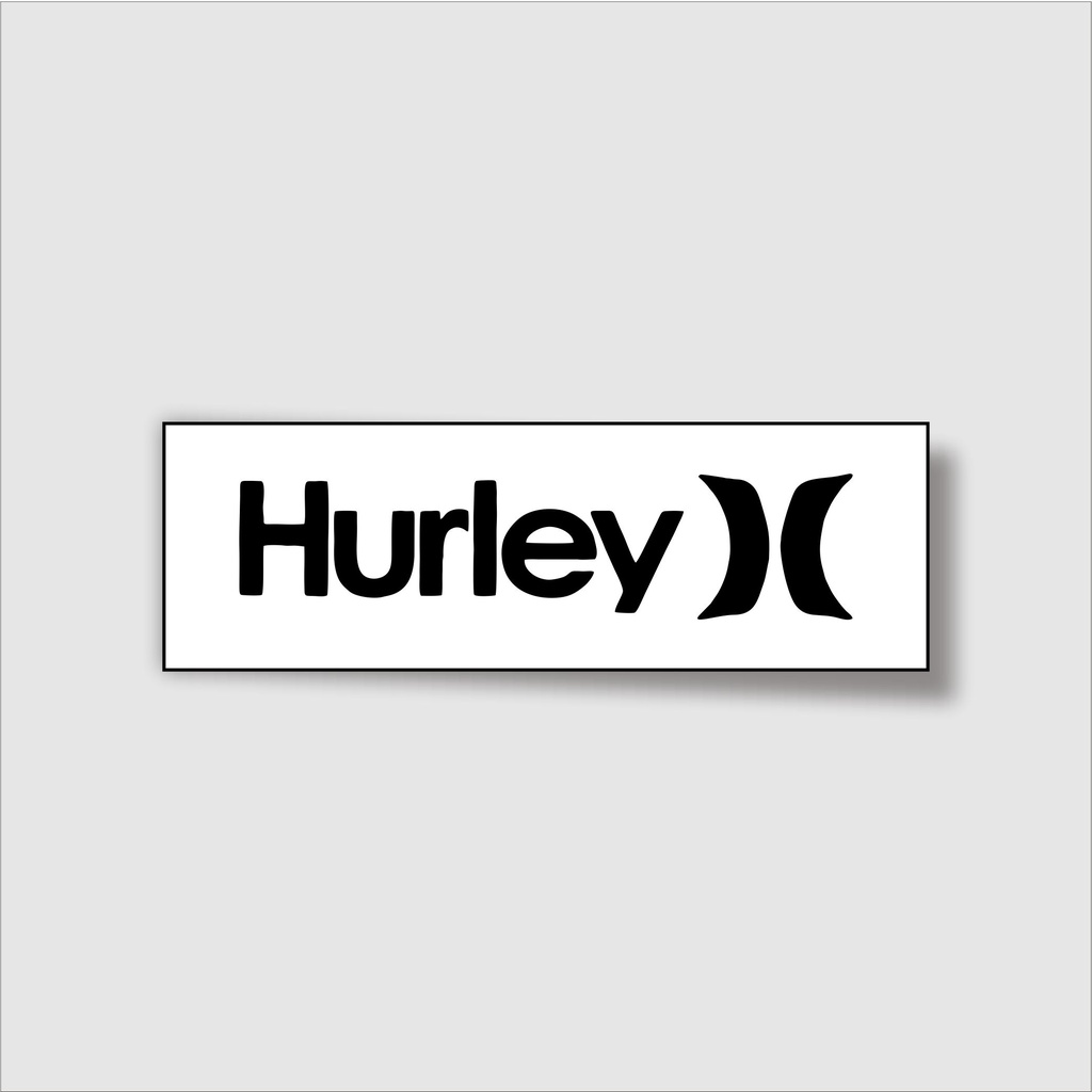 

Stiker brand stiker distro Hurley bahan anti air