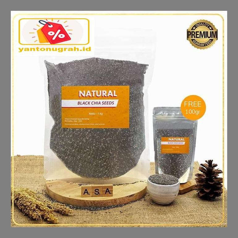 

S50Mkkar Natural Chia Seed 1Kg Free 100Gram Dr05Ytd