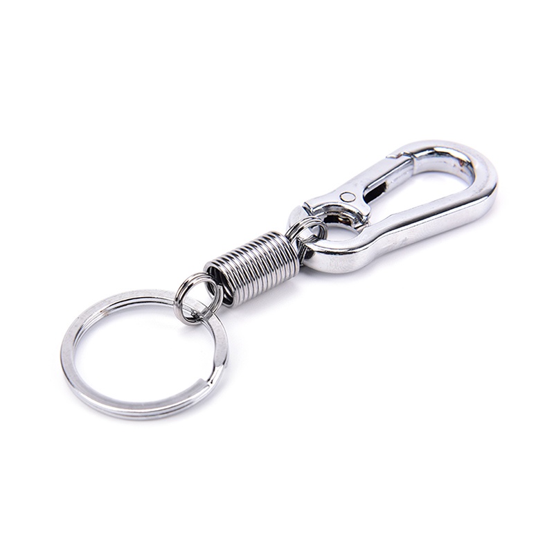 # Kaos T-Shirt Wanita Lengan Pendek Motif Print #1pc Gantungan Kunci carabiner retractable anti Hilang Bahan Stainless steel