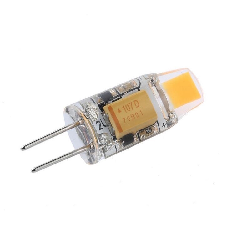 Lampu Bohlam LED COB SMD G4 AC / DC 12V 3W 6W 30W 50W Bahan Silikon Untuk Chandelier