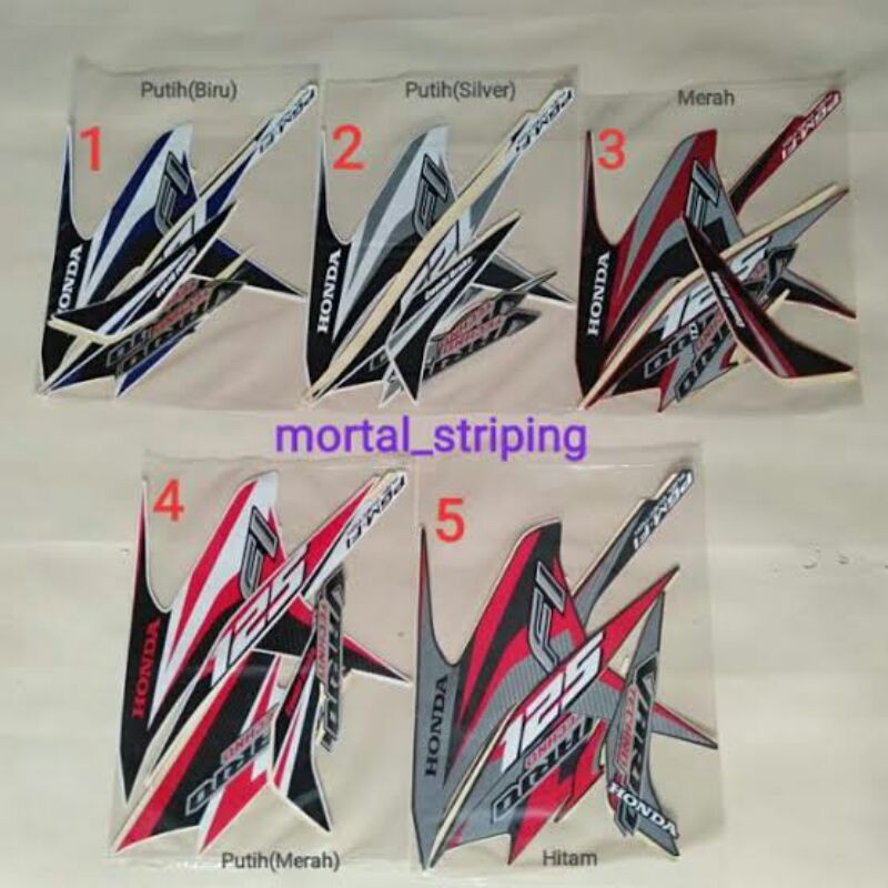 striping stiker lis motor Vario Tecno 125 2014 2015
