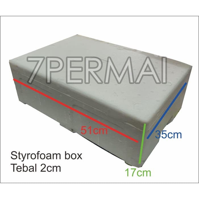

styrofoam box / gabus box 51x35x17cm (pengiriman instan)
