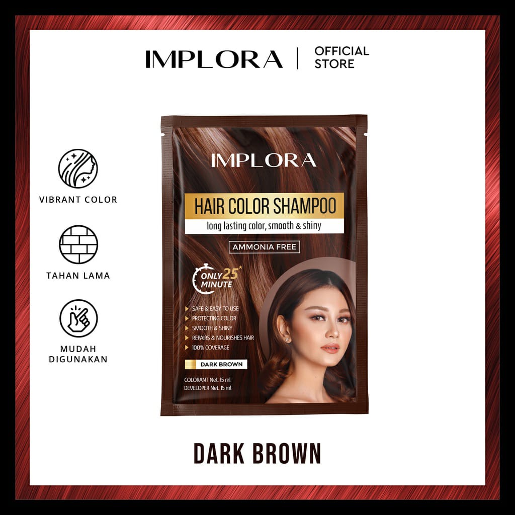 IMPLORA HAIR COLOR SHAMPOO SACHET