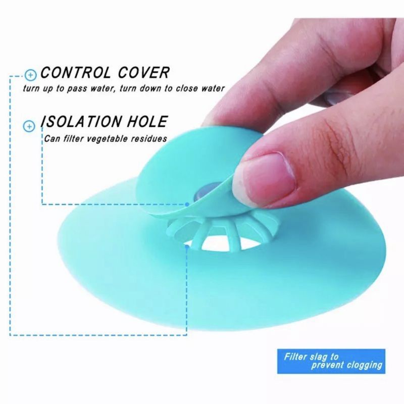 Penutup Lubang Wastafel Dapur Kamar Mandi Penyaring Pembuangan Saringan Air Anti