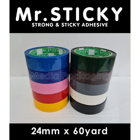 

LAKBAN WARNA MR.STICKY 24MM X 60 YARD