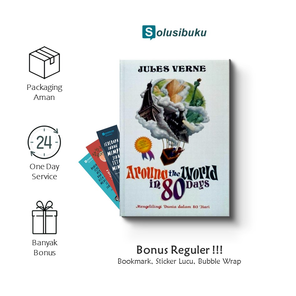 OBRAL Buku Around The World in 80 Days - Mengelilingi Dunia Dalam 80 Hari (Octopus)