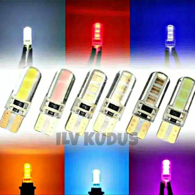 Lampu Sen Sein kota T10 Cumi 6Led Jelly 2 mode Kedip Strobo 1pc