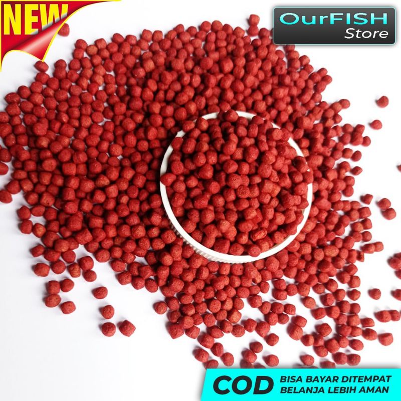 KATSUMI Pelet Louhan Jenong dan Warna with Carophyll Spirulina Super Red Pelet Ikan Hias Red Devil