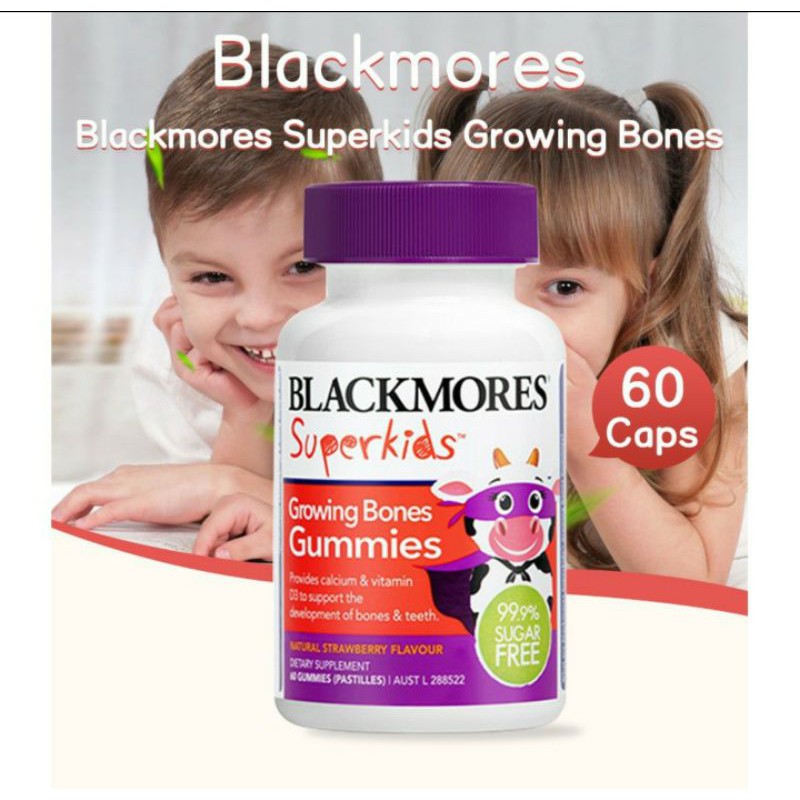 Ready  Blackmores Superkids Growing Bones Gummies Vitamin Anak - 60 gummies
