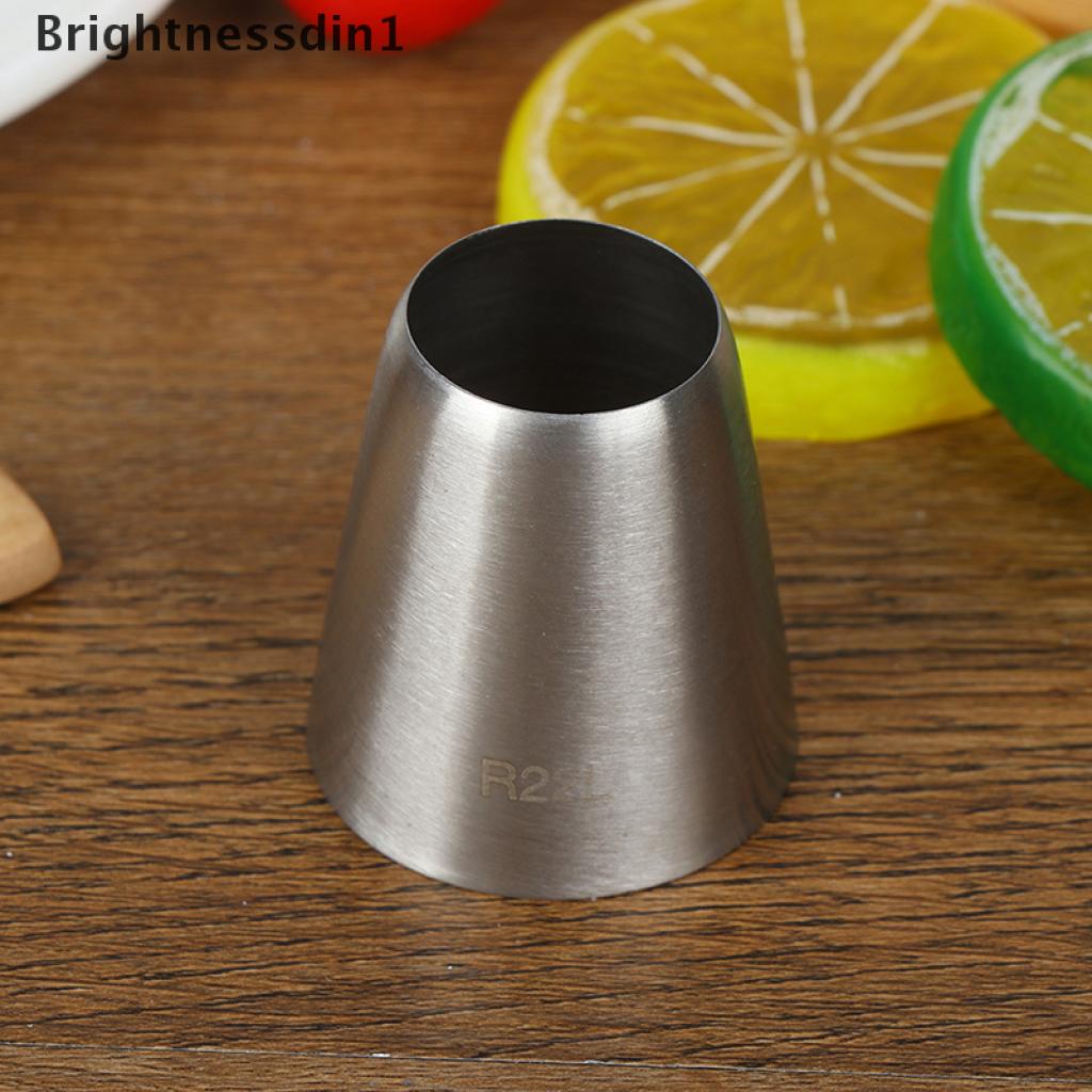 (Brightnessdin1) R22l Spuit Piping Icing Bentuk Bulat Untuk Dekorasi Kue / Pastry