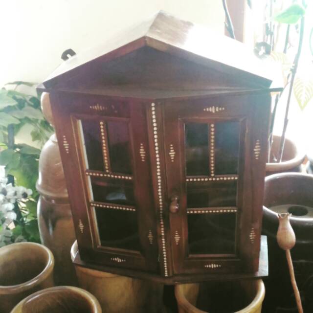 Kotak obat kayu jati