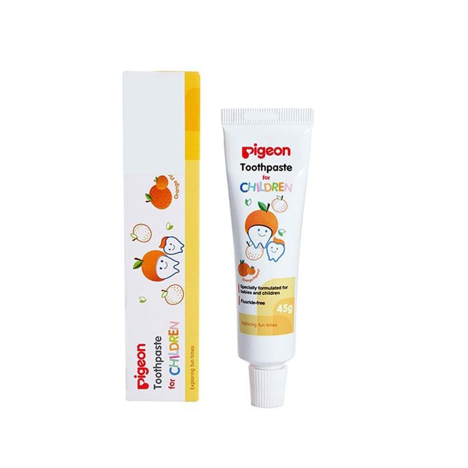 Pigeon Toothpaste 45gr / Pasta Gigi Anak Bayi 45 gr / Odol Rasa Strawberry Orange