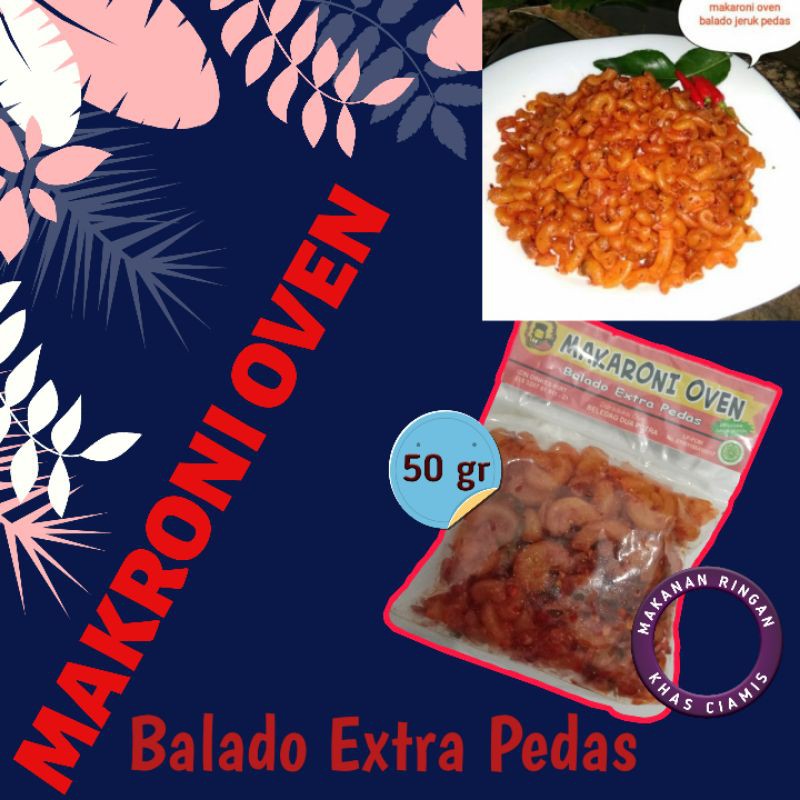 

Makroni Oven Balado Extra Pedas 50 gr