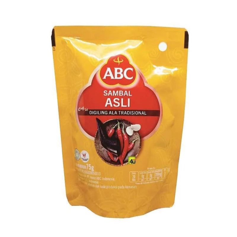 

saus sambal ABC sambal asli pouch kecil 75 gr
