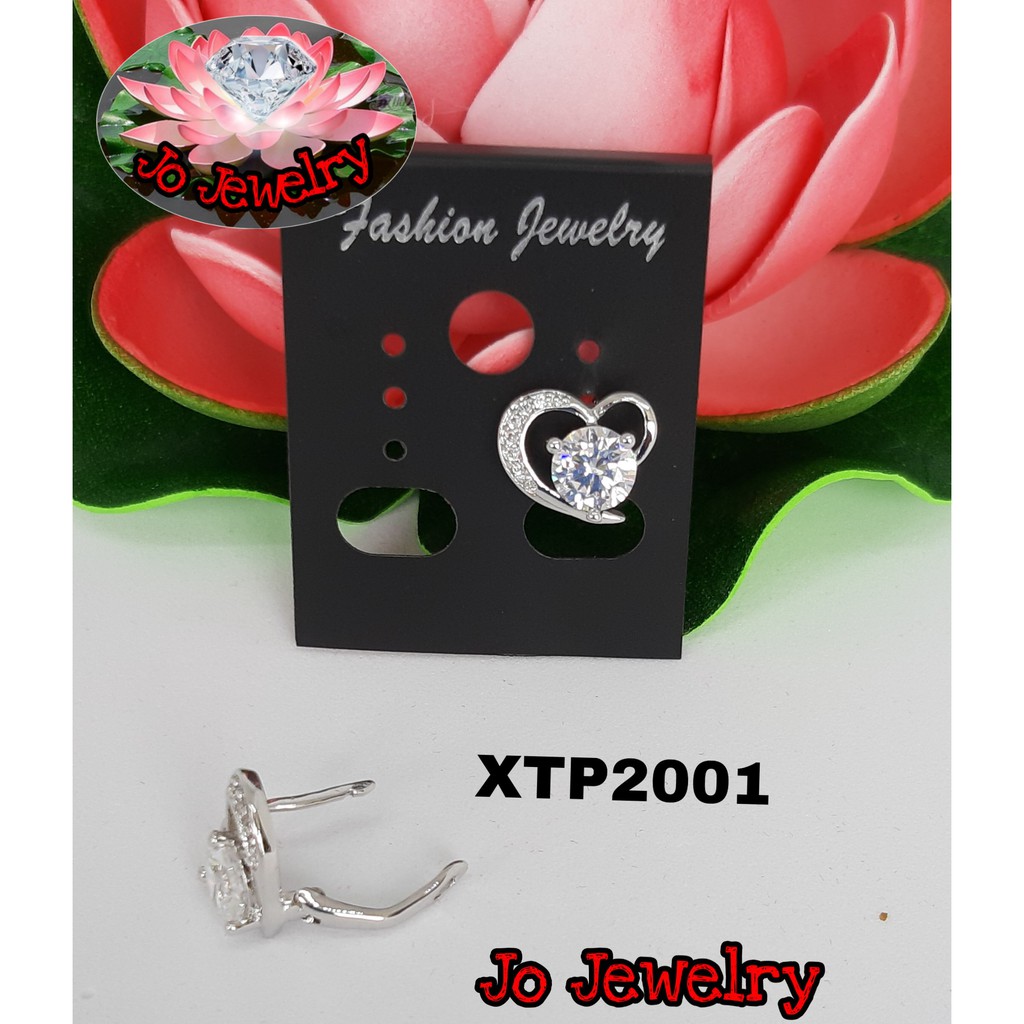 anting xuping warna putih love