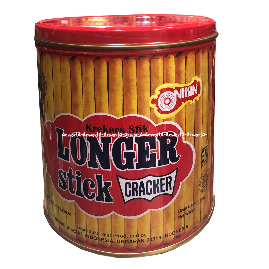 

Nissin Longer Stick Krekers Stik Cracker 500gr Kaleng Biskuit Stik Panjang Nisin Stick Biscuit Kemasan Kaleng