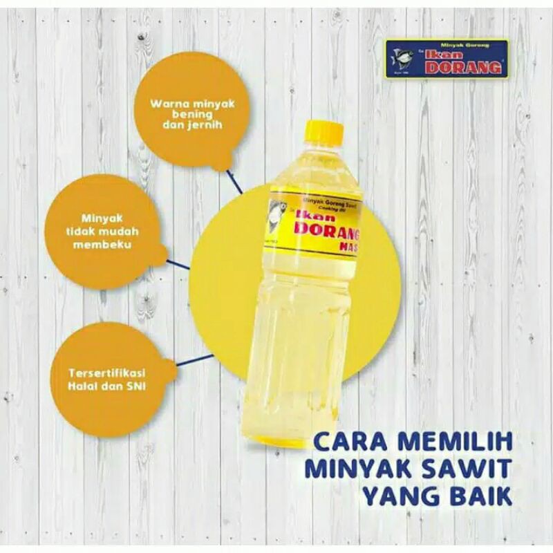 

minyak Ikan dorang mas botol 1 liter