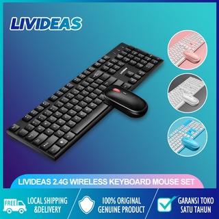 Livideas 2.4g Wireless Keyboard Mouse Set For Notebook Laptop Desktop PC