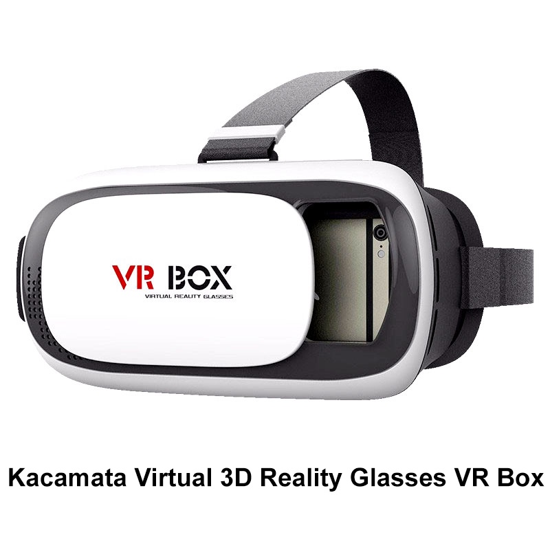 Virtual 3D Reality Glasses VR Box Smartphone / Kacamata 3D Cardboard 360 derajat TLM
