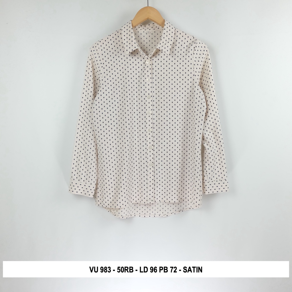 Thrift Blouse Vintage | Kode V3-VU 983