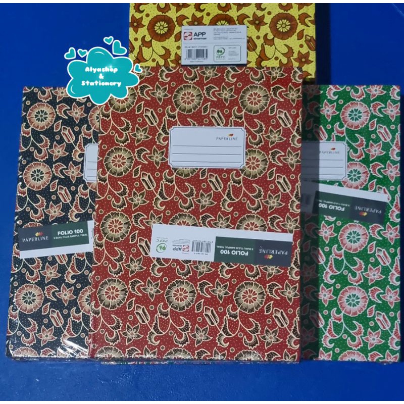 

Paperline Hard cover Folio 100 lembar