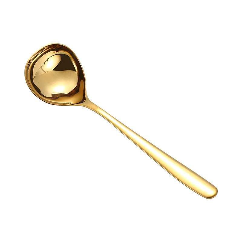 Sendok Makan Sup Soup Spoon Stainless Steel - F82 - Golden