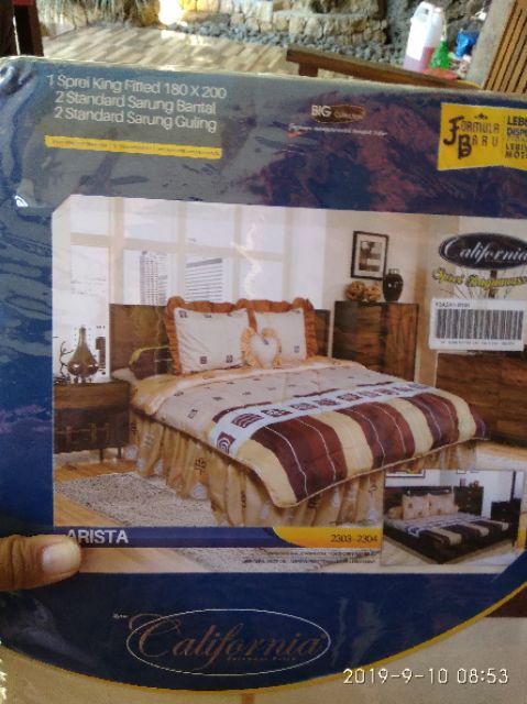 Sprei California Vinca - Ukuran 160x200 & 180x200
