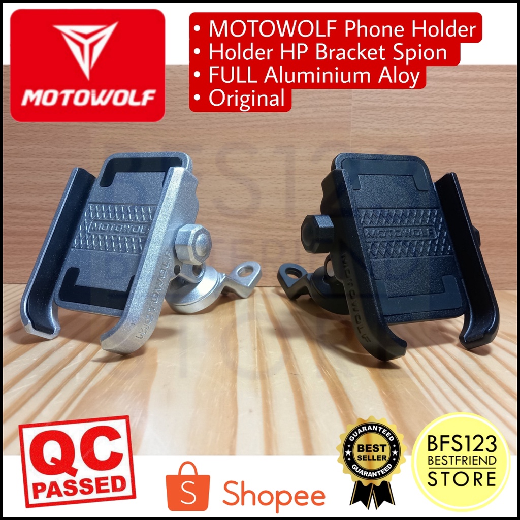 MOTOWOLF Phone Holder Holder HP Bracket Spion Aluminium Aloy Original