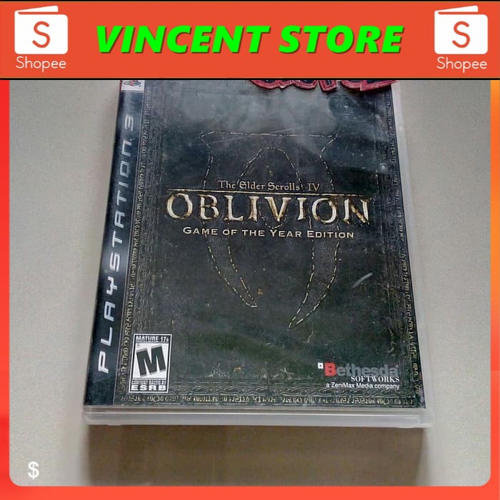 PRODUK ORIGINAL bd PS3 kaset game THE ELDER SCROLLS IV OBLIVION GOTY