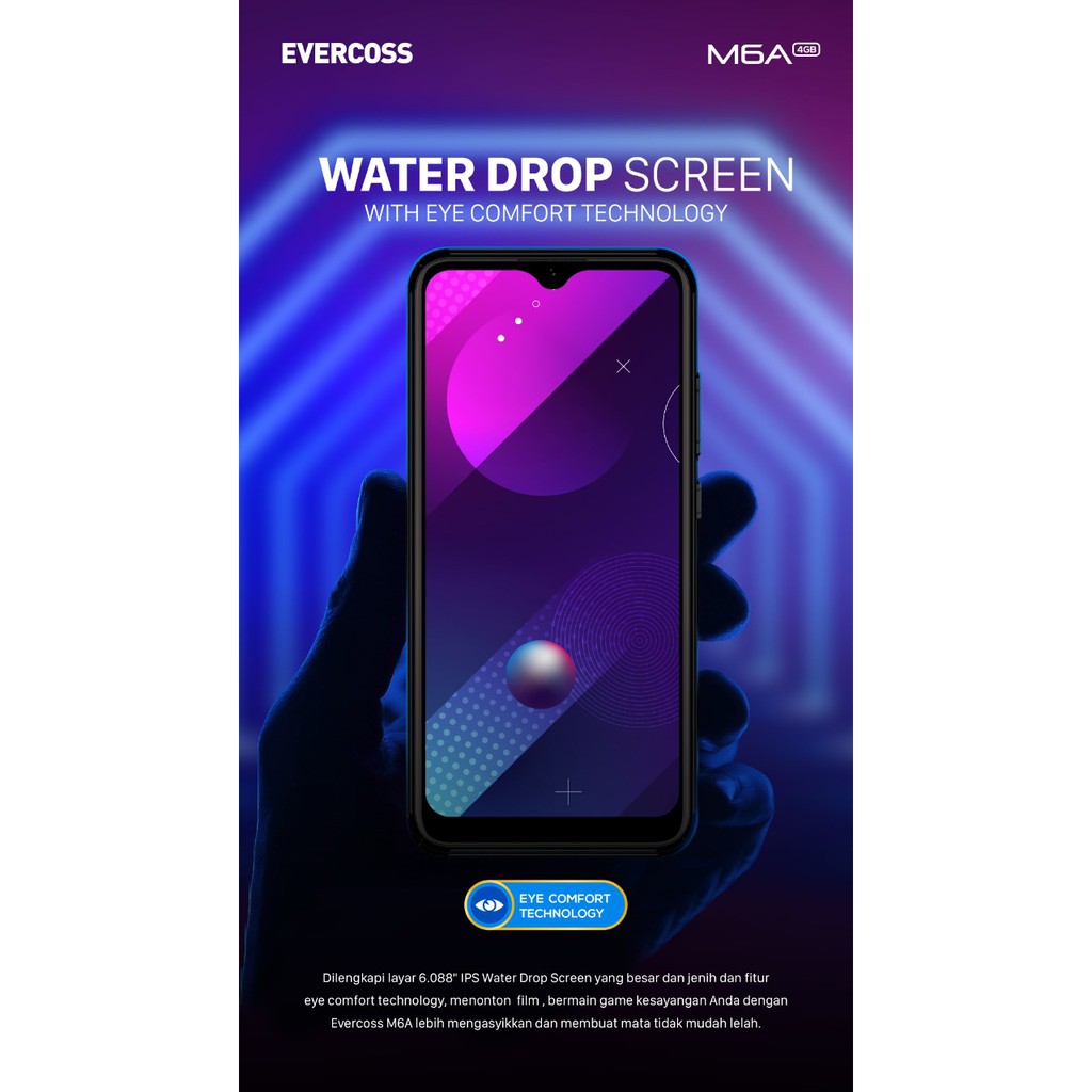 Hp Evercoss M6a Ram 4 32gb Dan M6a Ram 3 16gb Shopee Indonesia