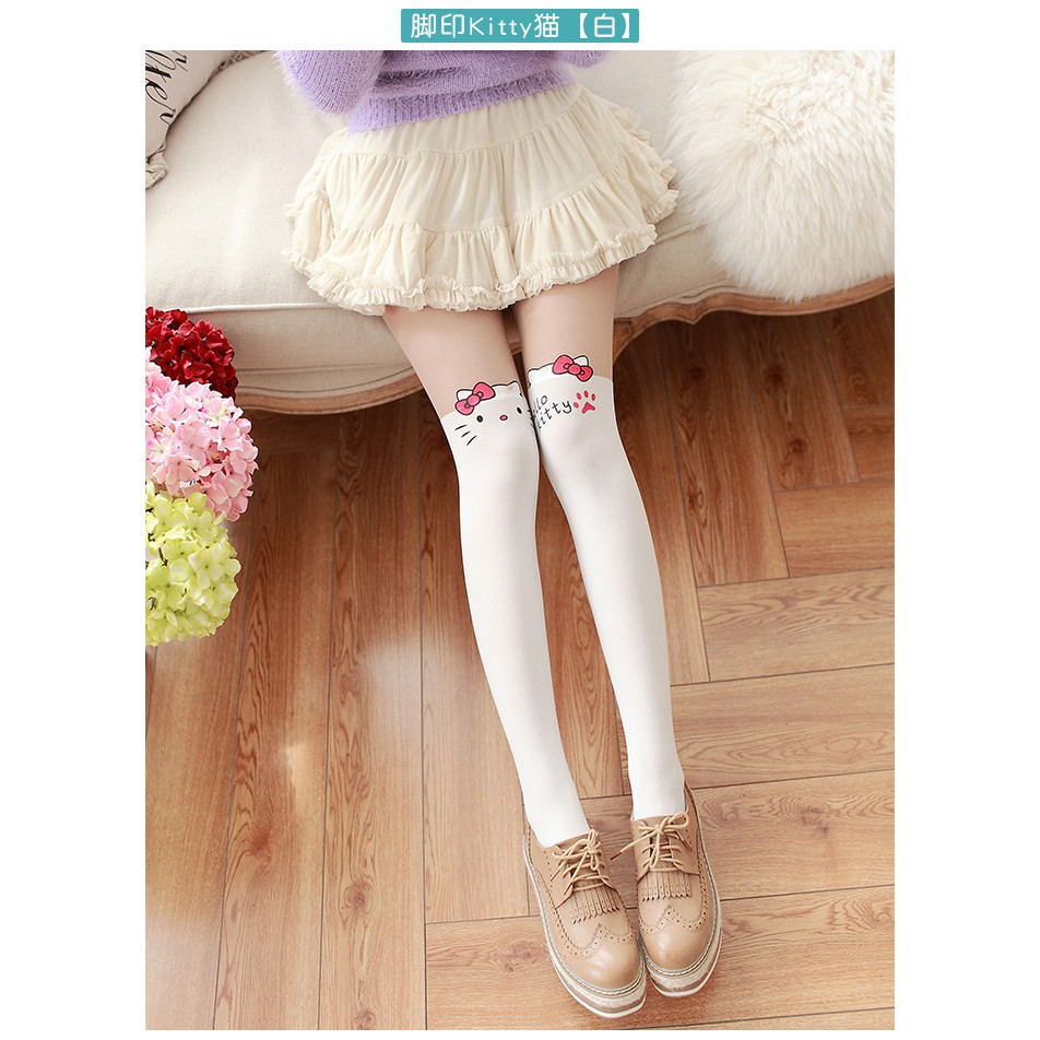 PH-32 pantyhose stocking hello kitty hellokitty cat kucing overknee socks