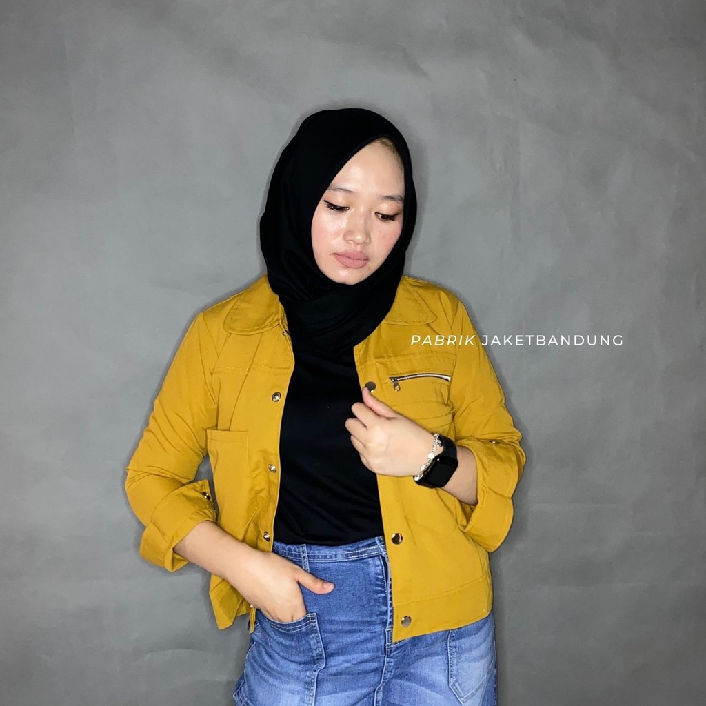 POLAND JAKET || POKET ZIPPY || JAKET WANITA