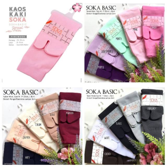 Kaos Kaki Soka Jempol Basic Polos