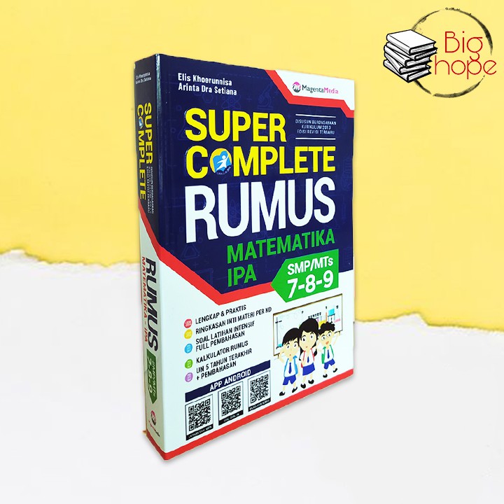 BUKU RUMUS & PELAJARAN SMP : SUPER COMPLETE MATEMATIKA IPA SMP KELAS 789