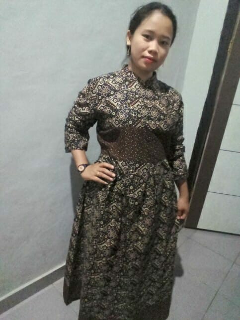 Batik Couple Keluarga Sania Ruffle Ori Ndoro Jowi Dnt Mataram