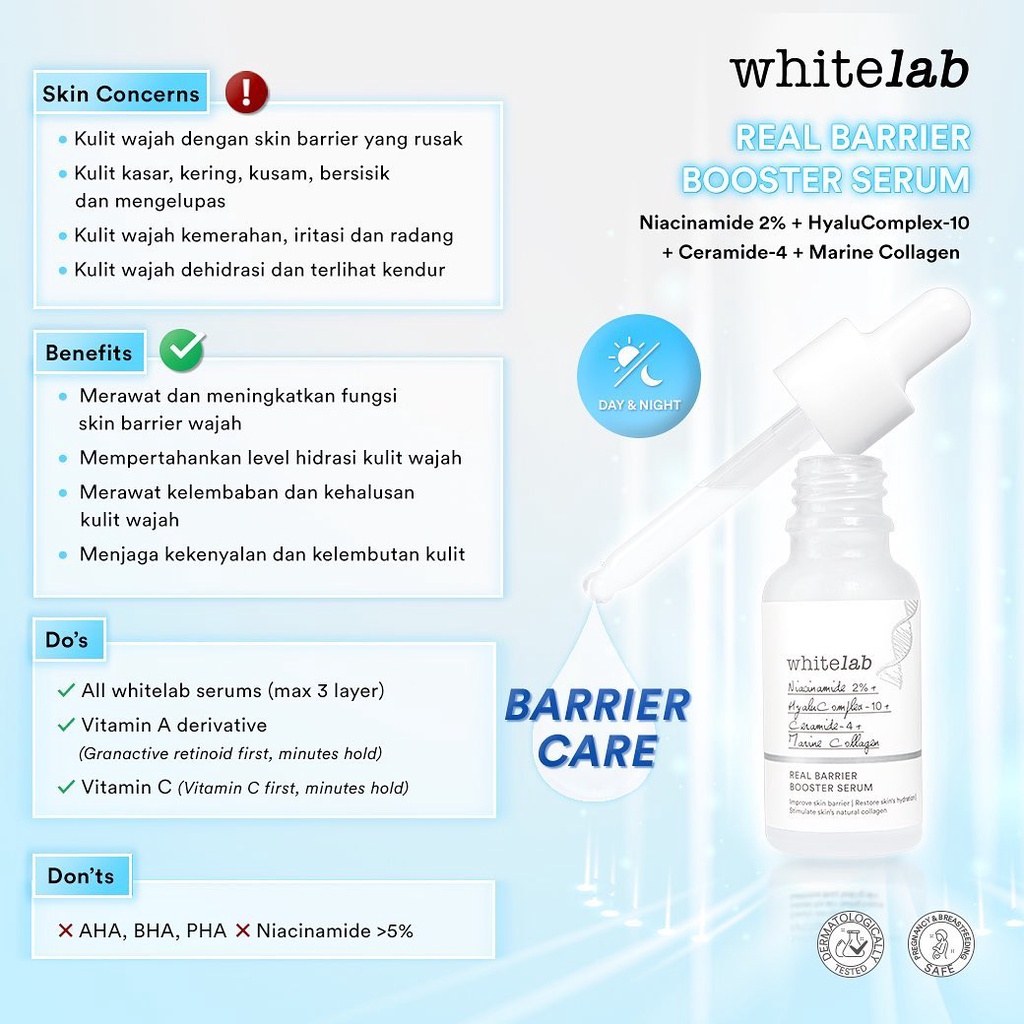 Whitelab Revolution Serum NMF | Microbiome Complex | Real Barrier Booster | Age-Correxion Firming Serum